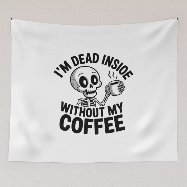 Item preview, I'm Dead Inside Without My Coffee - Coffee Cup Design designed and sold by Peter Stawicki.