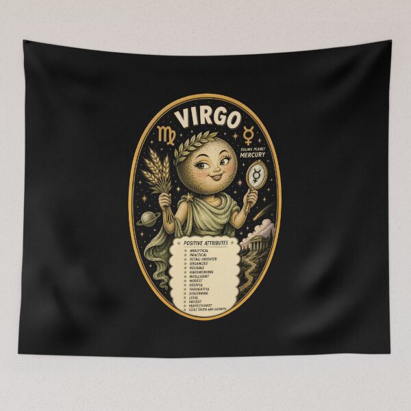 Item preview, Golden Age of Illustration Inspired — Virgo designed and sold by Cosmocharis.