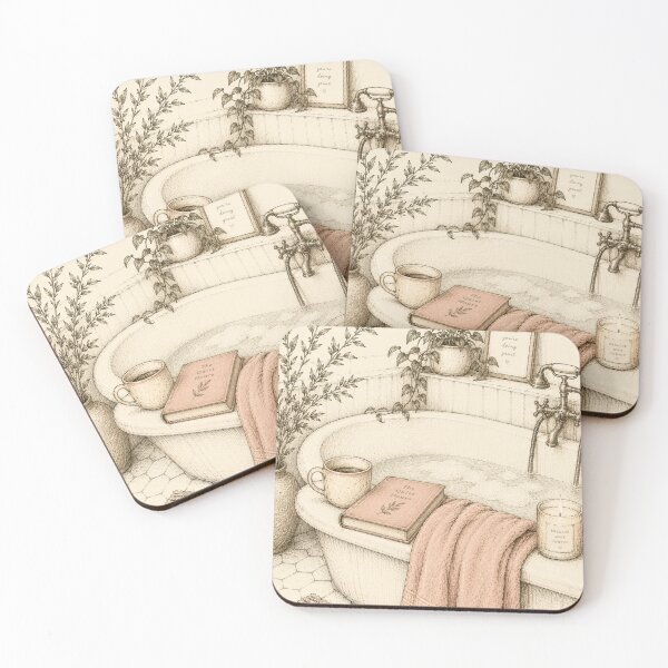 Item preview, Slow down, you're doing great — cosy bath ritual print designed and sold by BalancedCoNL.
