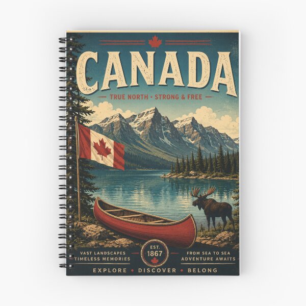 Item preview, Cartel turístico de Canadá designed and sold by greatlakesimage.