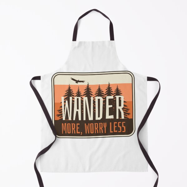 Item preview, Wander More Worry Less Retro Outdoor Adventure Forest designed and sold by Gravelpeak Co..