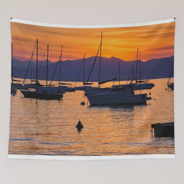 Item preview, Bardolino Sunset over Lake Garda in Italy designed and sold by Violaman.