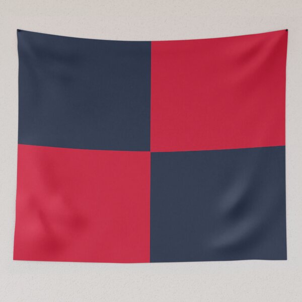 Item preview, NAVY BLUE and RED LARGE CHECKERS designed and sold by RachelMacht.