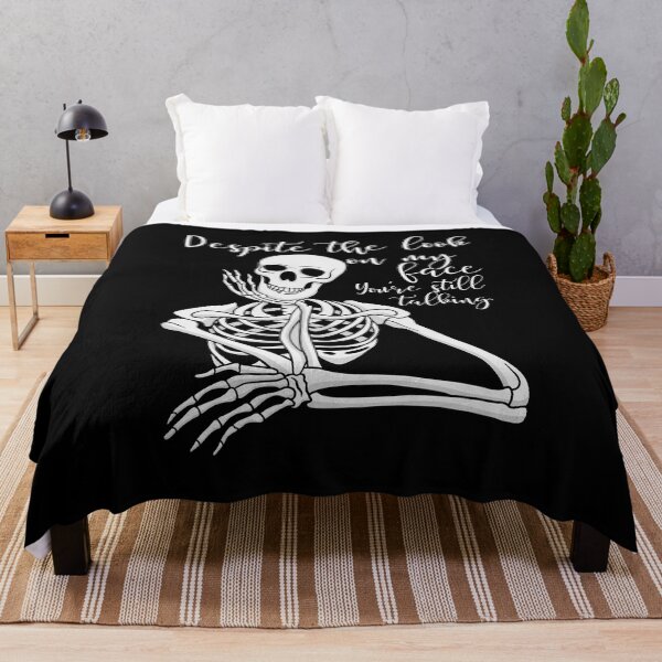 Item preview, Despite The Look On My Face... You're Still Talking. Skeleton Design designed and sold by OldSkullDesigns.