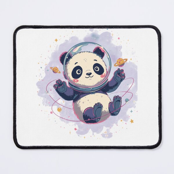 Item preview, Cute Space Panda Astronaut Floating in Galaxy designed and sold by Prajverse19.