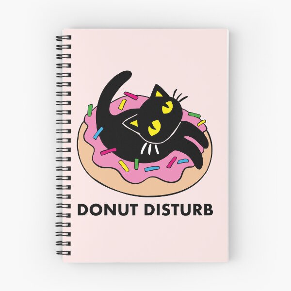Item preview, Black cat donut disturb designed and sold by Konopikyu.