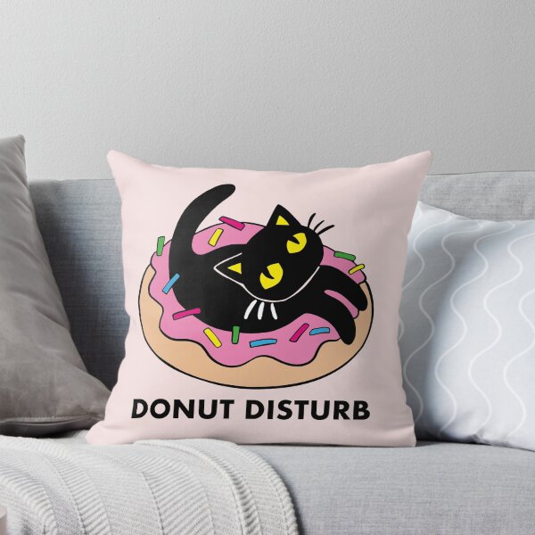 Item preview, Black cat donut disturb designed and sold by Konopikyu.