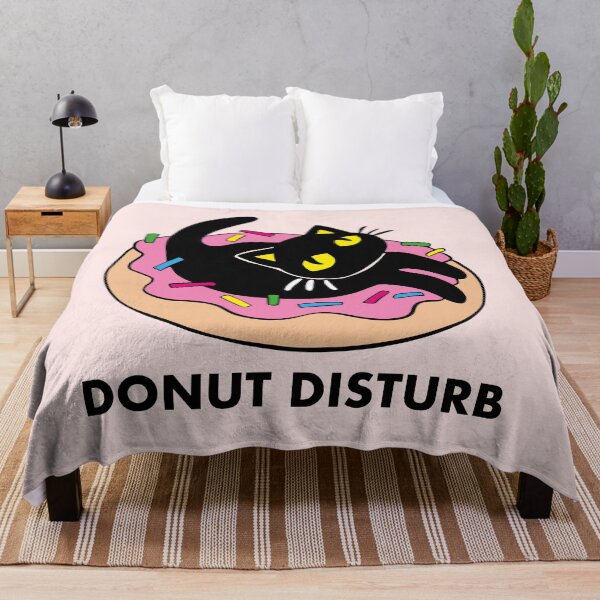 Item preview, Black cat donut disturb designed and sold by Konopikyu.