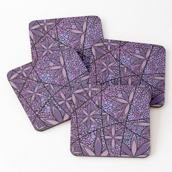 Item preview, Purely Purple Fractured Flowers designed and sold by AuntieDa360.