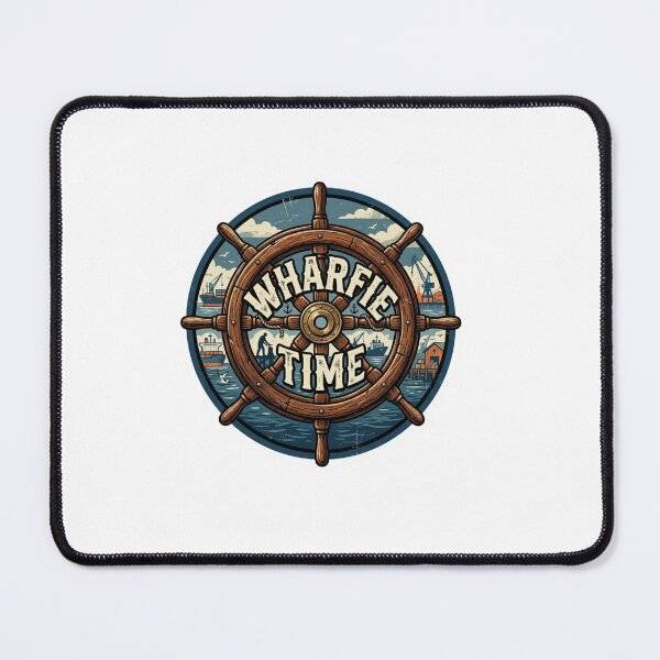 Item preview, Wharfie Time Ship Wheel Design – Perfect Father's Day Gift for Maritime Dads designed and sold by Flowrena.