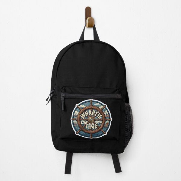 Item preview, Wharfie Time Ship Wheel Design – Perfect Father's Day Gift for Maritime Dads designed and sold by Flowrena.