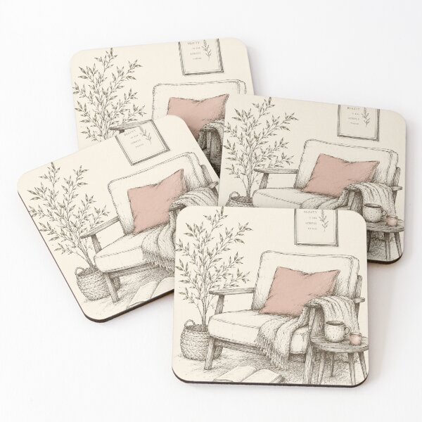 Item preview, Find beauty in the simple things — cosy reading nook print designed and sold by BalancedCoNL.