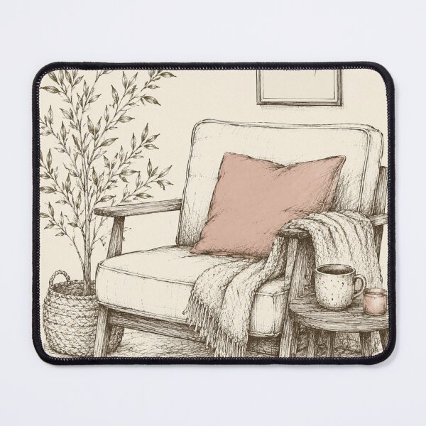 Item preview, Find beauty in the simple things — cosy reading nook print designed and sold by BalancedCoNL.