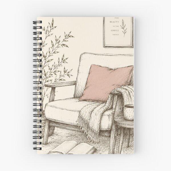 Item preview, Find beauty in the simple things — cosy reading nook print designed and sold by BalancedCoNL.