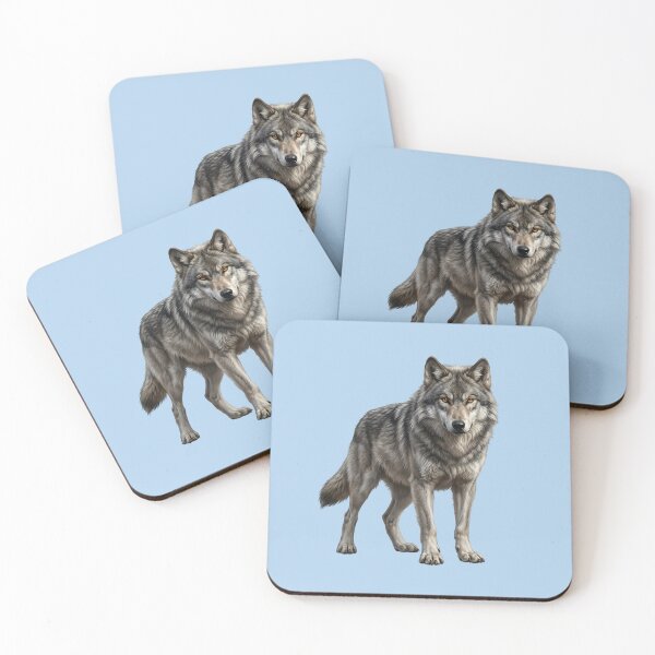 Item preview, Majestic Timber Wolf Realistic Wild Grey Wolf Illustration designed and sold by Utopian-Magic.
