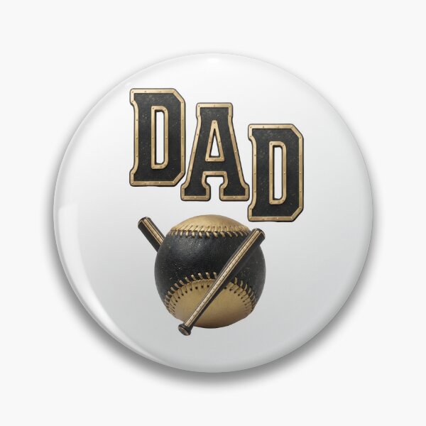 Item preview, Dad Baseball Shirt Design | Black Gold Baseball Dad Graphic | Father's Day Gift for Dad | Sports Lover Apparel designed and sold by Lozarux.