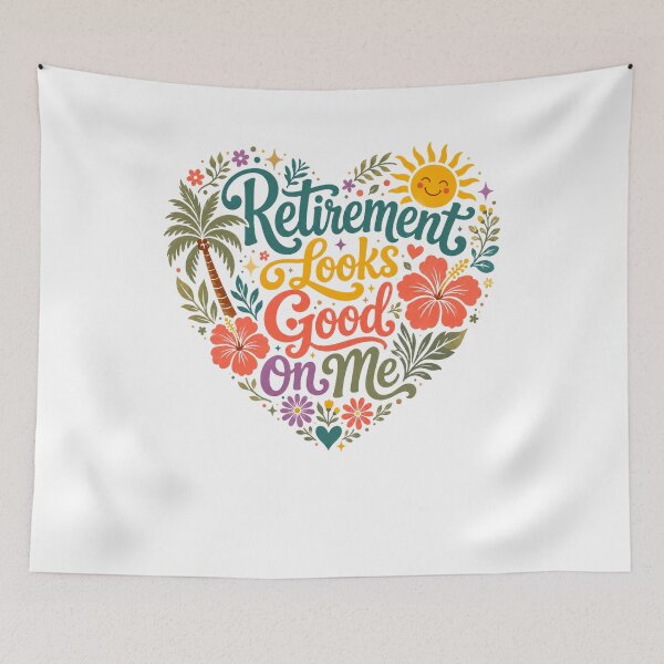 Item preview, Retirement Looks Good On Me Funny Floral Tropical Merch For Retired Women designed and sold by 519xdesign.