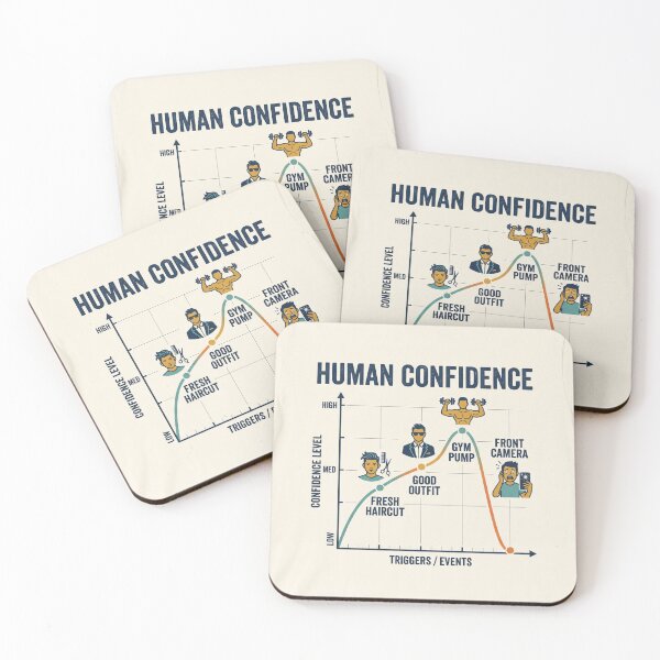 Item preview, Human confidence graph T-Shirt  designed and sold by Prism-Bubble.
