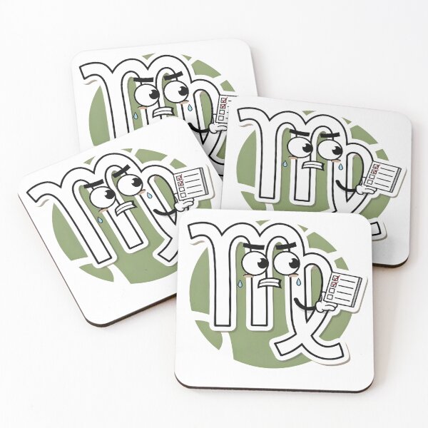 Item preview, Funny Virgo Crying Checklist Cartoon Zodiac Sticker designed and sold by Zodiac Celestial Art.