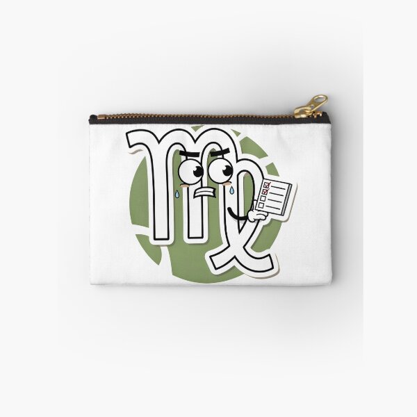 Item preview, Funny Virgo Crying Checklist Cartoon Zodiac Sticker designed and sold by Zodiac Celestial Art.