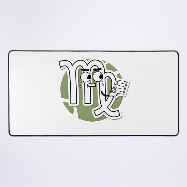 Item preview, Funny Virgo Crying Checklist Cartoon Zodiac Sticker designed and sold by Zodiac Celestial Art.