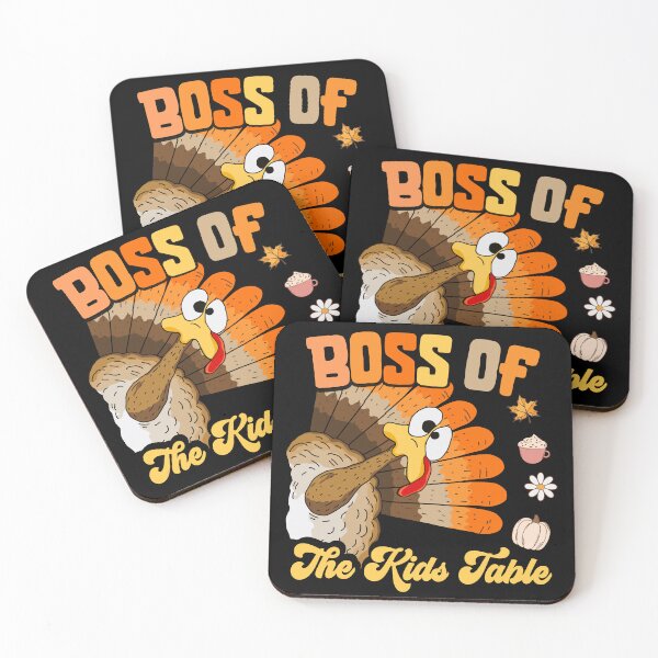 Item preview, Boss of the Kids Table Funny Turkey Thanksgiving Day  designed and sold by Gogetgiggles.