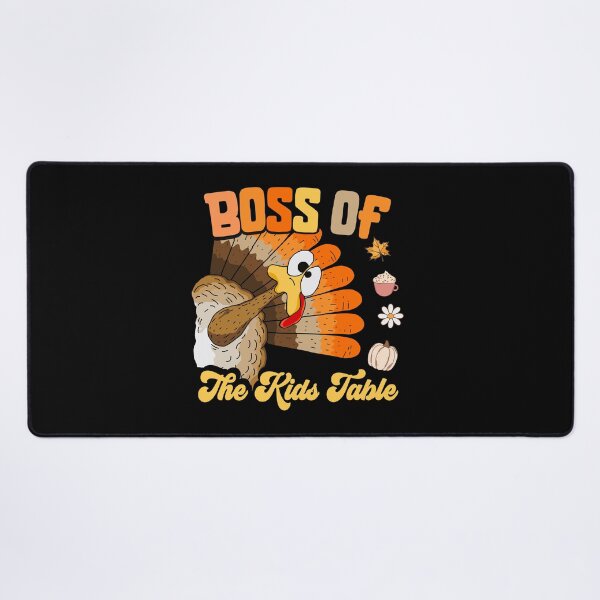 Item preview, Boss of the Kids Table Funny Turkey Thanksgiving Day designed and sold by Gogetgiggles.