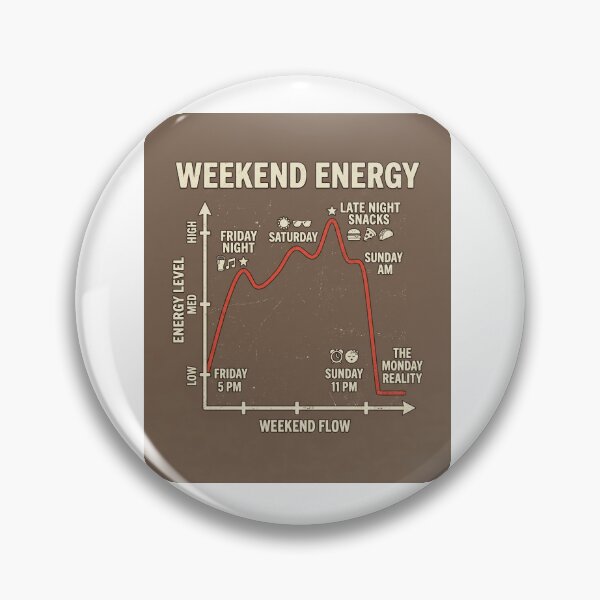 Item preview, Human Weekend Energy Graph T-Shirt  designed and sold by Prism-Bubble.
