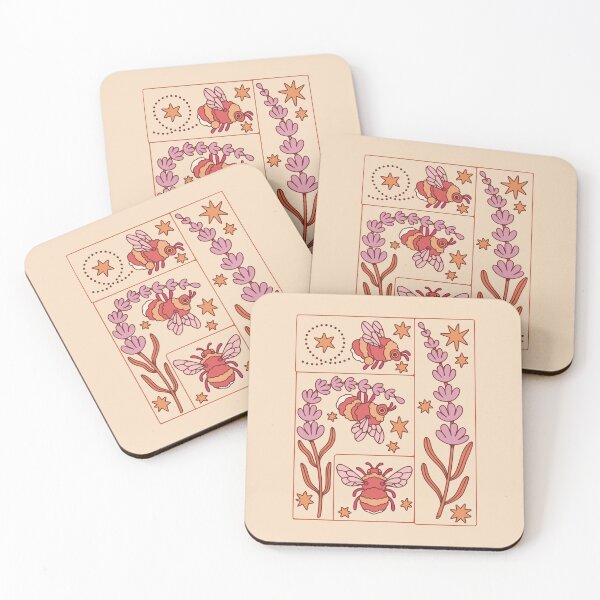 Item preview, Bumble bees & lavender designed and sold by Erika Vaigel Illustrations.