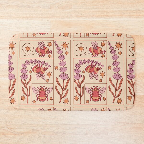 Item preview, Bumble bees & lavender designed and sold by Erika Vaigel Creations.