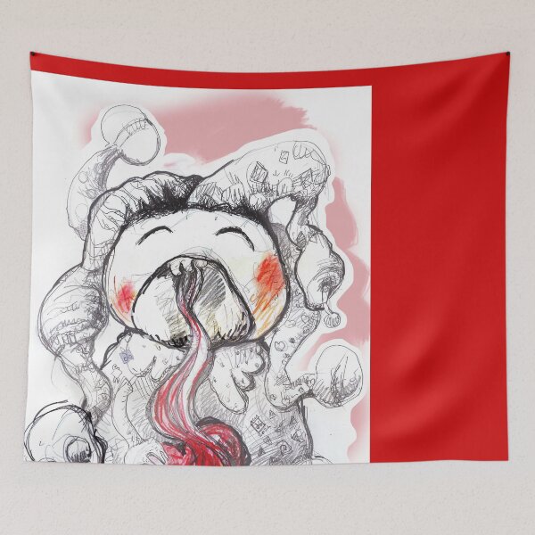 Item preview, Clown Eating Heart Spaghetti on Halloween (Original Drawing by ACCI) designed and sold by VanyssaGraphics.