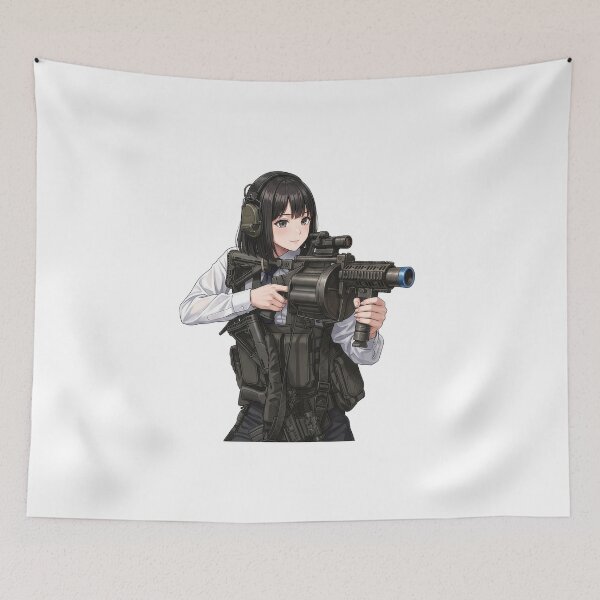 Item preview, Tactical School Girl - Anime Special Ops designed and sold by RAWLIFEGRAPHIC.