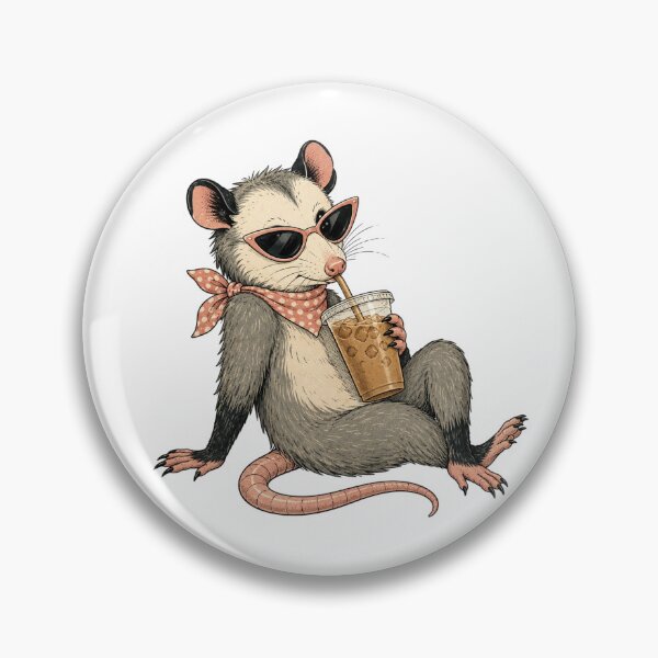 Item preview, Classy Retro Possum Iced Coffee Design designed and sold by BrandyandBeyond.