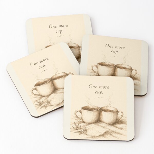 Item preview, Just one more cup — tea illustration print designed and sold by BalancedCoNL.