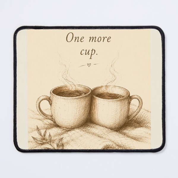 Item preview, Just one more cup — tea illustration print designed and sold by BalancedCoNL.