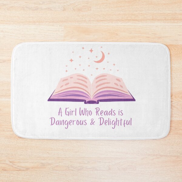 Item preview, A Girl Who Reads is Dangerous & Delightful designed and sold by DesignsByTaara.