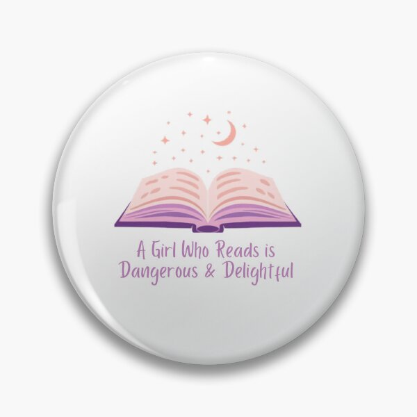 Item preview, A Girl Who Reads is Dangerous & Delightful designed and sold by DesignsByTaara.