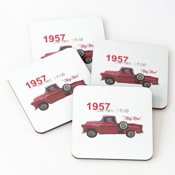 Item preview, CLASSIC CAR, VINTAGE TRUCKS, 1957 RED PICK UP TRUCK, 3100 designed and sold by classic car craze.