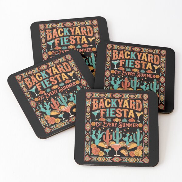 Item preview, Backyard Fiesta Summer Party Tacos Margaritas Cactus designed and sold by Majnon8bp.