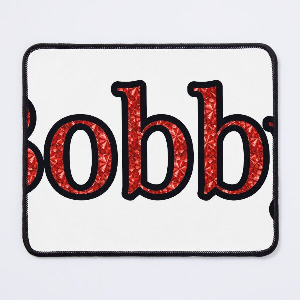 Item preview, Bobby Boy Name Red Rhinestone Texture designed and sold by TheIconSmith.