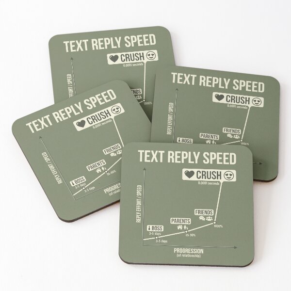 Item preview, Text Reply Speed for CRUSH | Graph T-Shirt  designed and sold by Prism-Bubble.