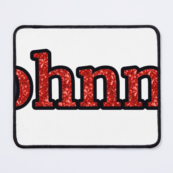 Item preview, Johnny Boy Name Red Rhinestone Texture designed and sold by TheIconSmith.