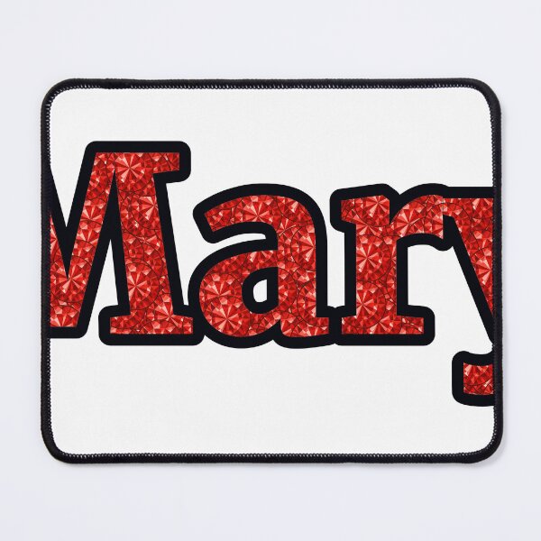 Item preview, Mary Girl Name Red Rhinestone Texture designed and sold by TheIconSmith.