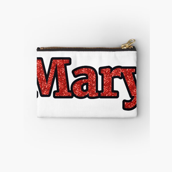 Item preview, Mary Girl Name Red Rhinestone Texture designed and sold by TheIconSmith.