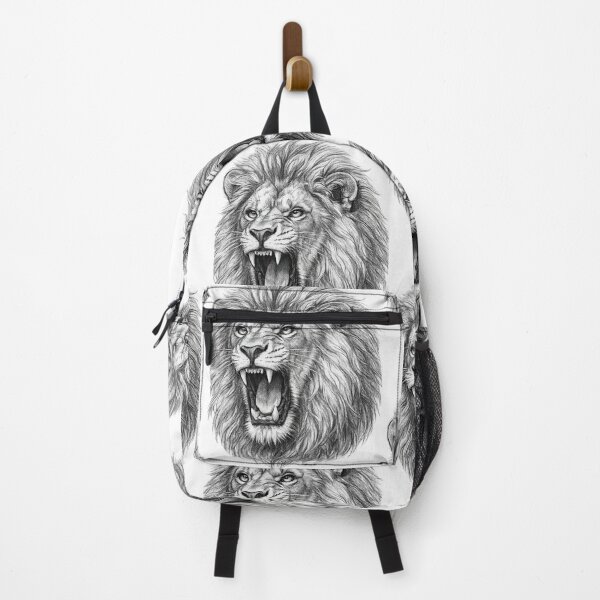 Item preview, Majestic Lion Head Sketch | Detailed Black & White Lion Illustration designed and sold by arifali786.