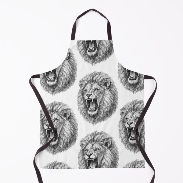 Item preview, Majestic Lion Head Sketch | Detailed Black & White Lion Illustration designed and sold by arifali786.