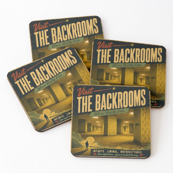 Item preview, Visit the Backrooms – Retro Travel Poster | Liminal Space Horror Art designed and sold by DiamondSkyShirt.