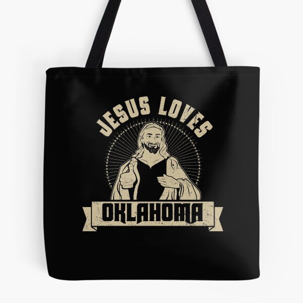 Artikelvorschau, Jesus liebt Oklahoma Jesus liebt mich T-Shirt entworfen und verkauft von shoppzee.