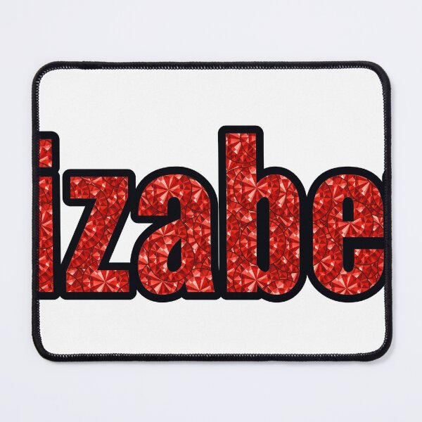 Item preview, Elizabeth Girl Name Red Rhinestone Texture designed and sold by TheIconSmith.