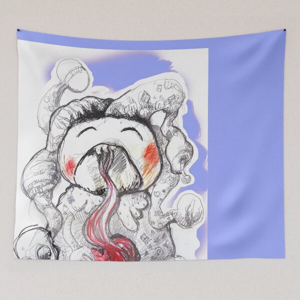 Item preview, Clown Eating Heart Spaghetti on Halloween (Original Drawing by ACCI) designed and sold by VanyssaGraphics.